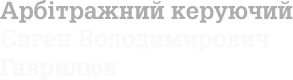 Арбітражний керуючий Гаврилюк Євген Володимирович